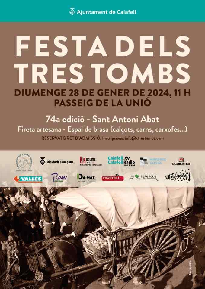 Feria artesana de la Festa dels Tres Tombs en Calafell