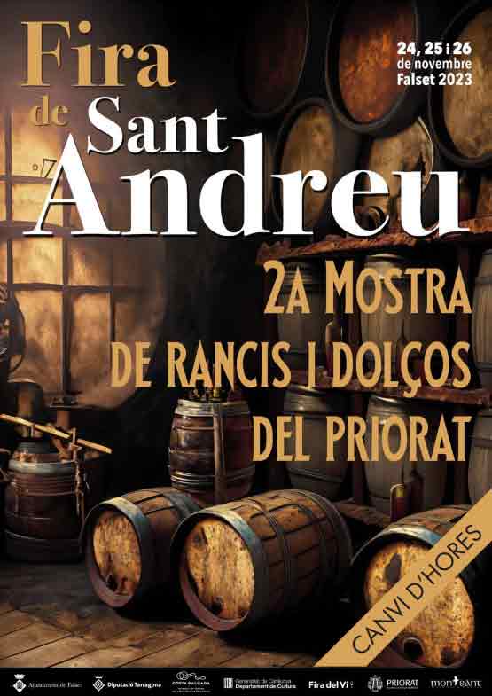 Feria artesana y vinos dulces de Sant Andreu en Falset