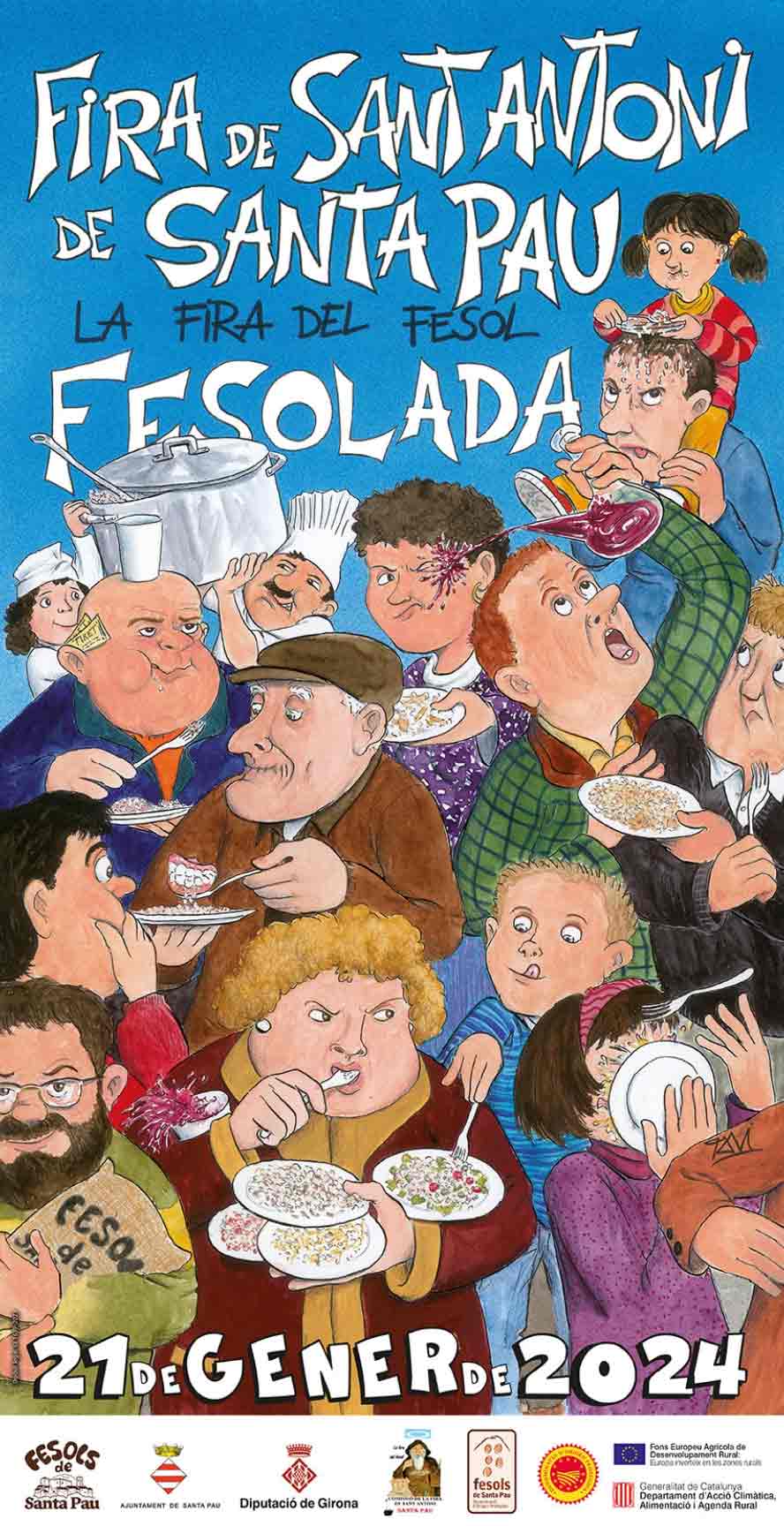 Feria de Sant Antoni y Fesol en Santa Pau