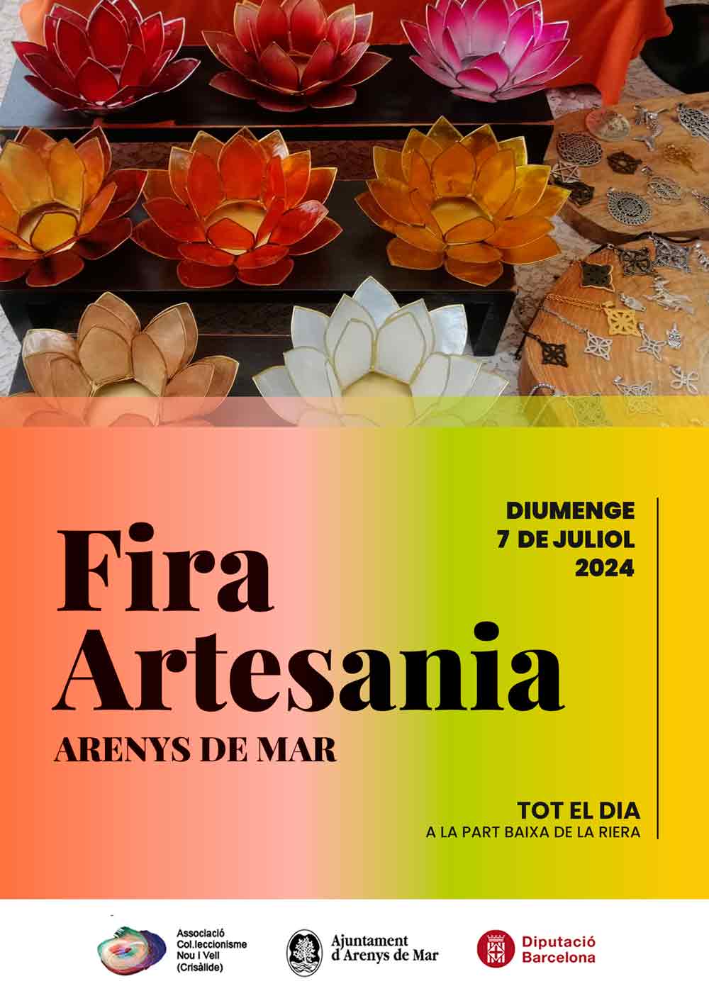 Feria de artesanía en Arenys de Mar