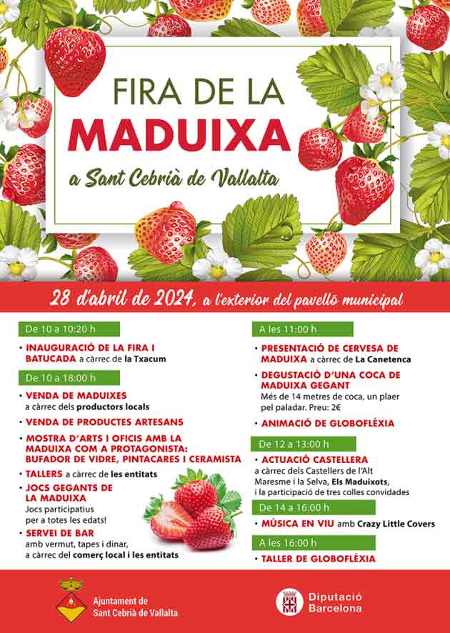 Feria de la Fresa en Sant Cebrià de Vallalta