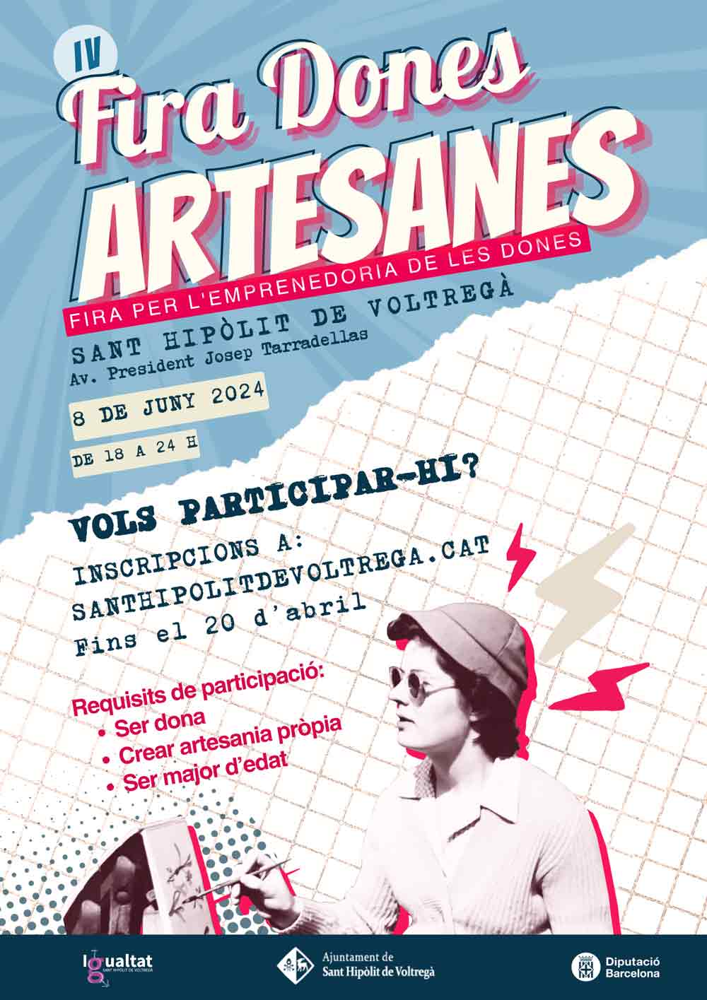 Feria de mujeres artesanas en Sant Hipòlit de Voltregà