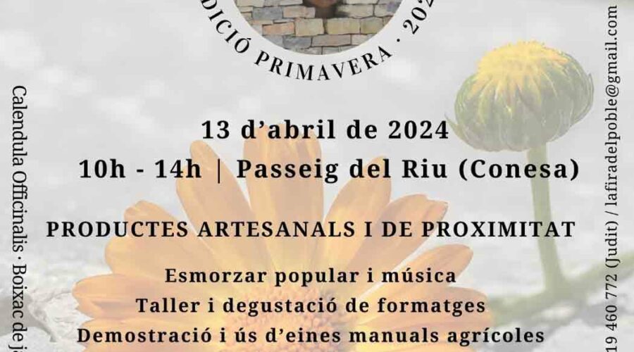 Feria del pueblo y productos artesanales en Conesa