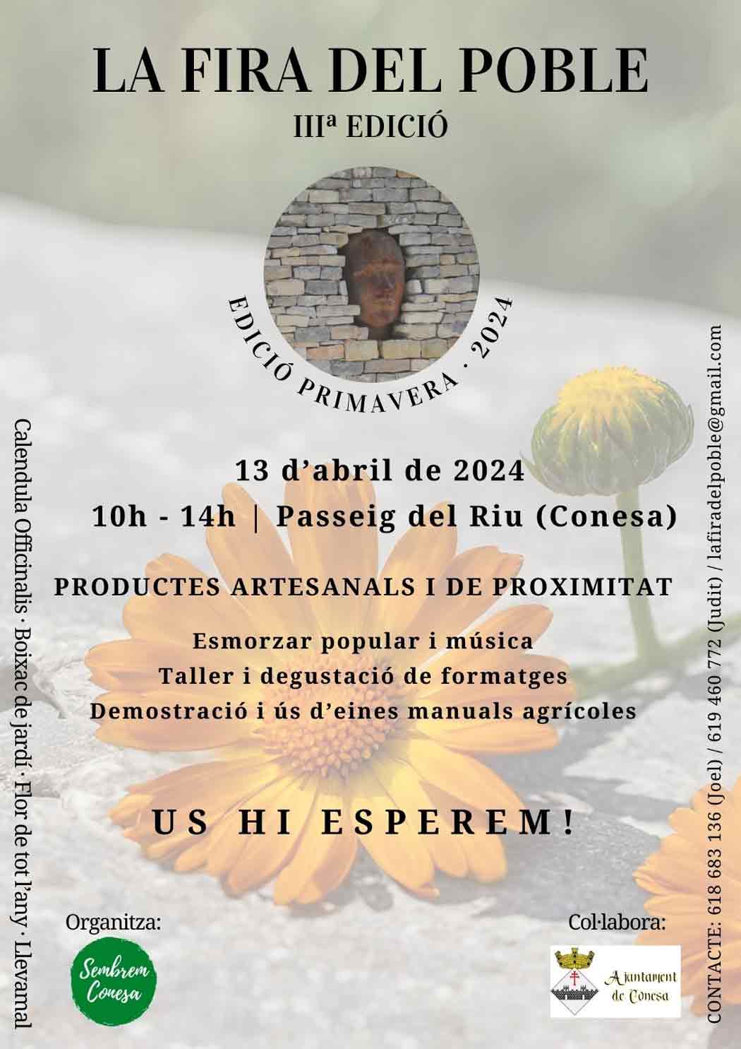 Feria del pueblo y productos artesanales en Conesa