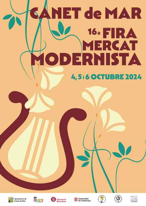 Feria mercado modernista en Canet de Mar