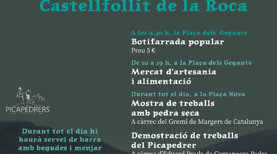 Feria picapedrers y mercado de artesanía en Castellfollit de la Roca