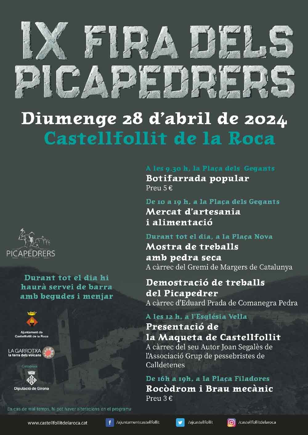 Feria picapedrers y mercado de artesanía en Castellfollit de la Roca