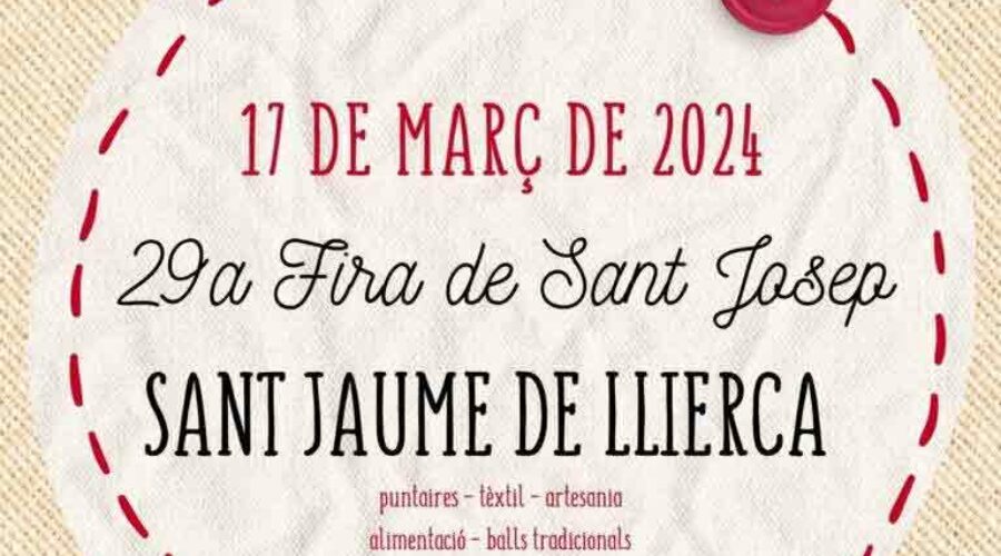 Feria téxtil de Sant Josep en Sant Jaume de Llierca