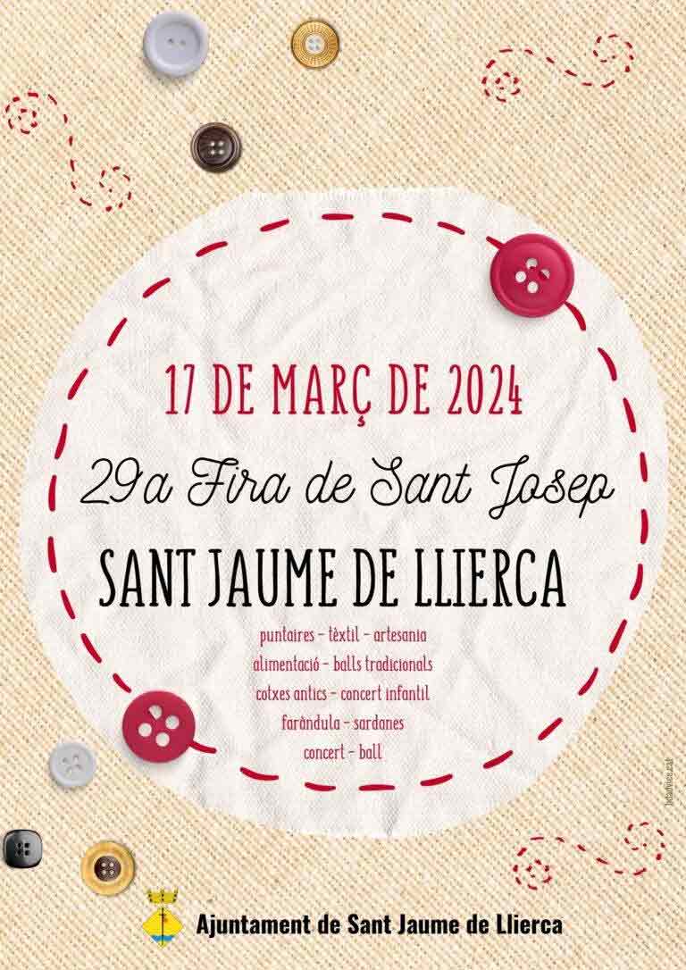 Feria téxtil de Sant Josep en Sant Jaume de Llierca